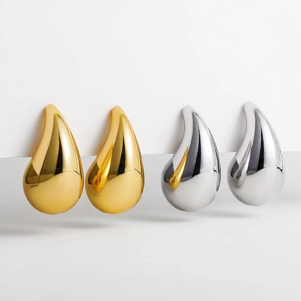Water Drop 18K Gold Plated Earrings